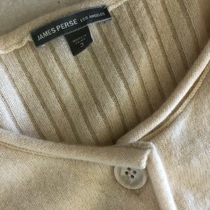 SALE❣️JAMES PERCE LA. Unusually Designed Off - White Cashmere Cardigan